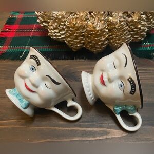 Vintage 1996 Bailey's Limited Edition His and Hers YUM Winking Coffee Cups